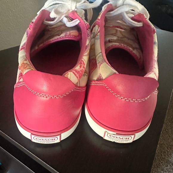Coach Pink and White Women Sneakers - Picture 2 of 11